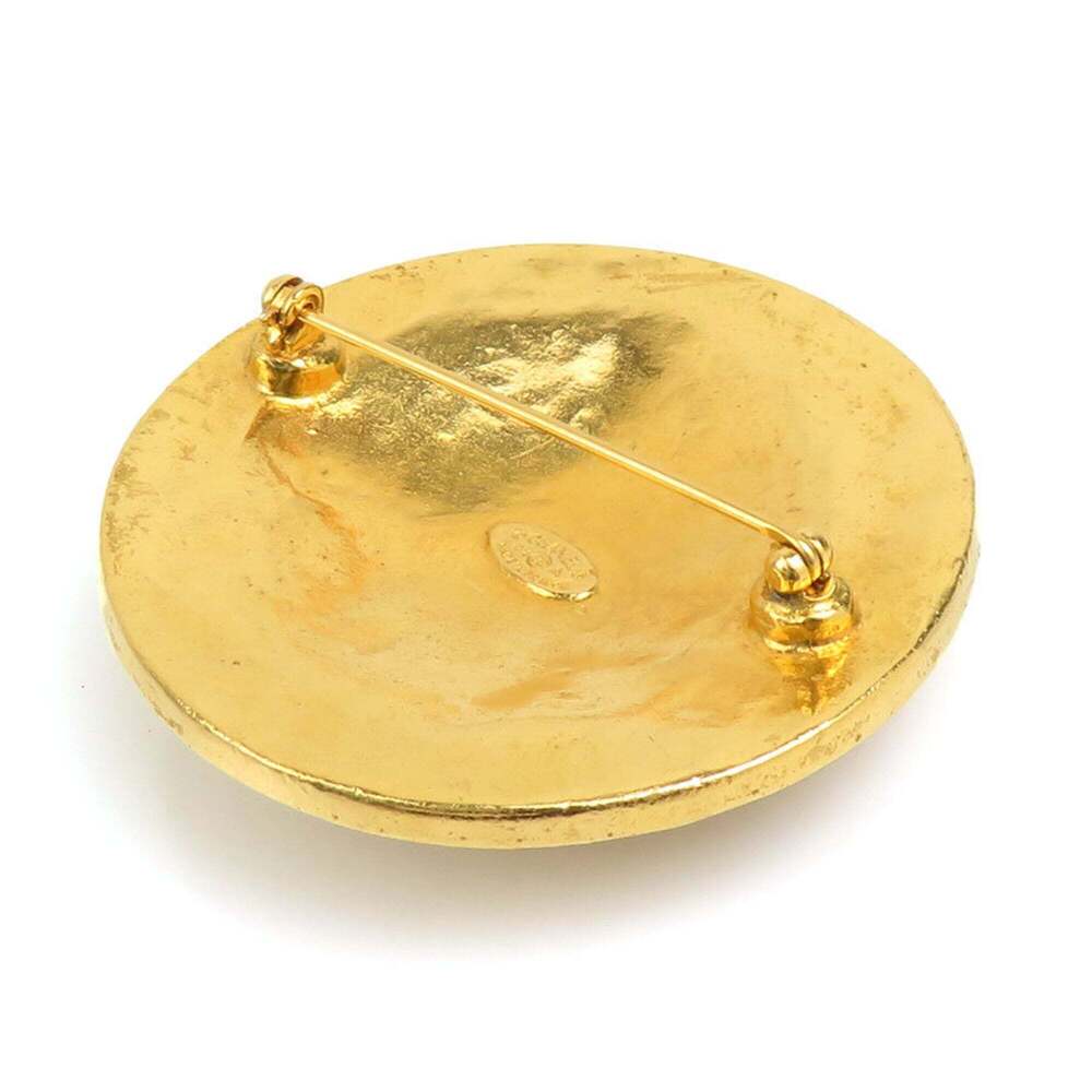 CHANEL Gold Logo Brooch - Picture 4 of 12